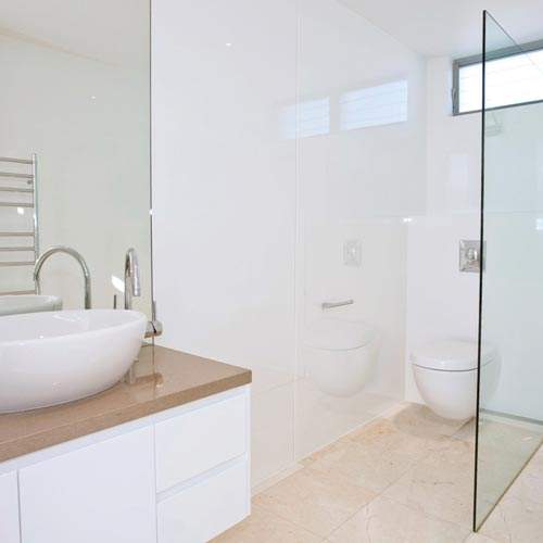 Lustrolite Arctic White High Gloss Bathroom Wall Panels