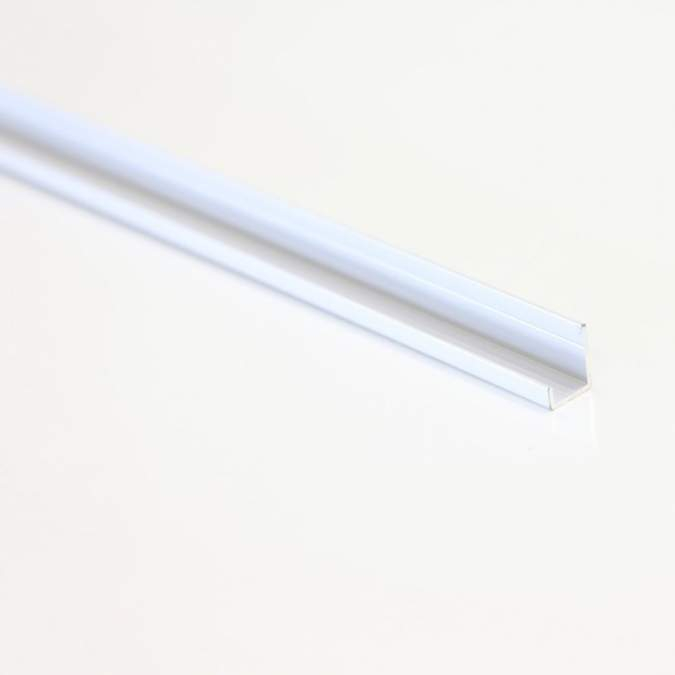 MEGAboard Aluminium White Edge Trim - 2400mm