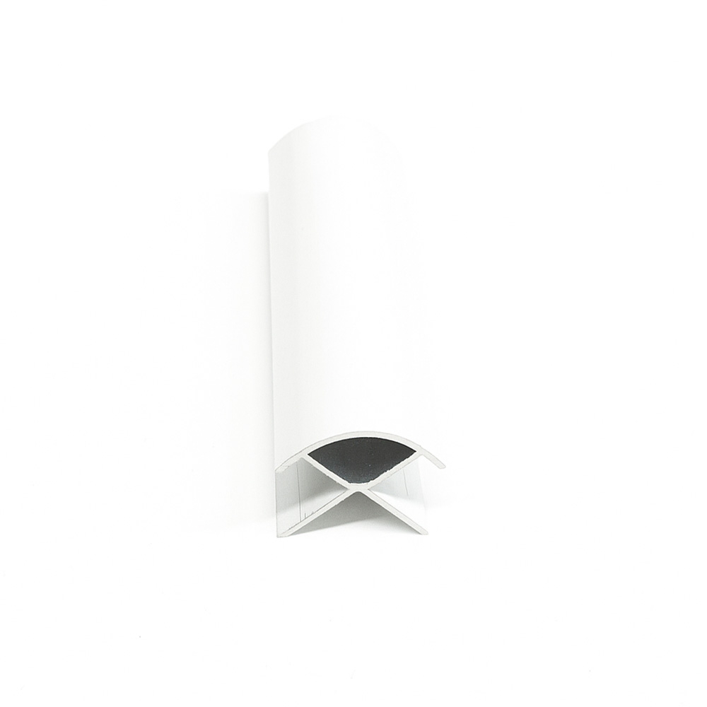 MEGAboard Aluminium White External Corner - 2400mm