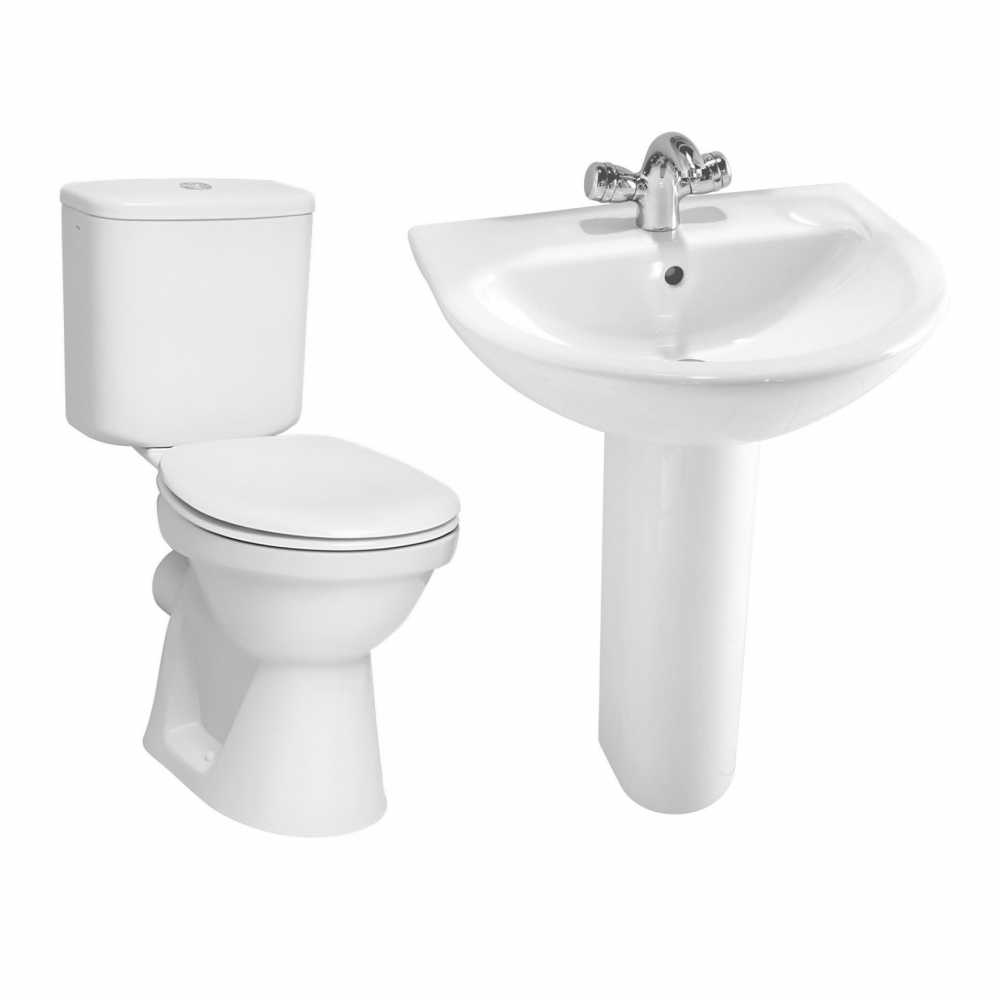 Vitra Milton 4 Piece Set - Toielt & Basin Suite