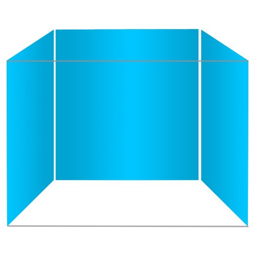 1000 x 1200 x 1000 - Three Sided Splashpanel Kit - Pergamon Marble