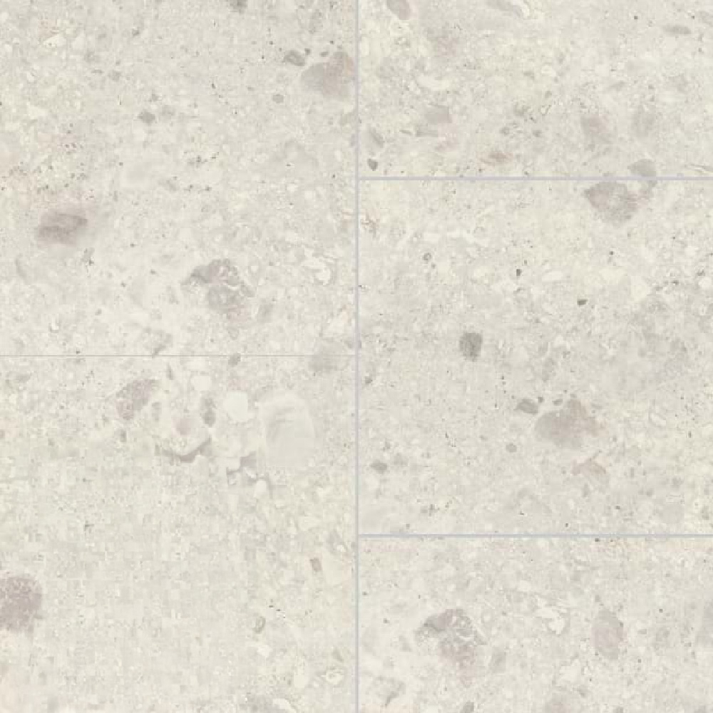 Multipanel Tile XL Offset White Terrazzo Wall Panels