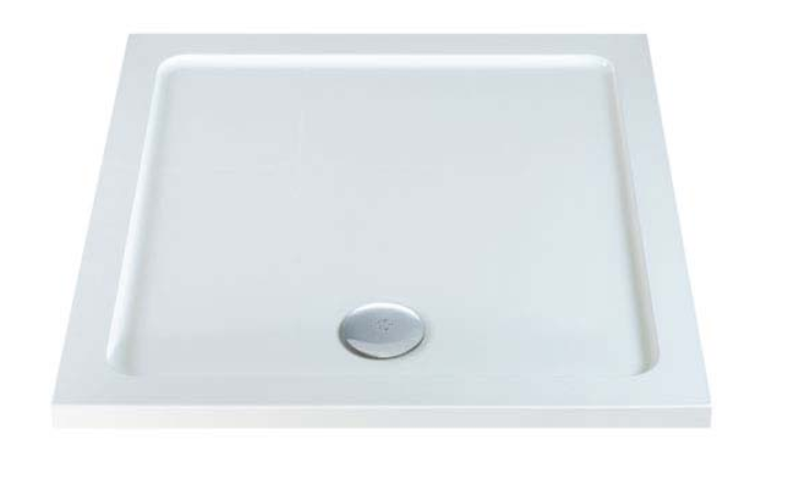 MX Elements - 800 x 800 - Anti Slip Square ABS Stone Resin Shower Tray