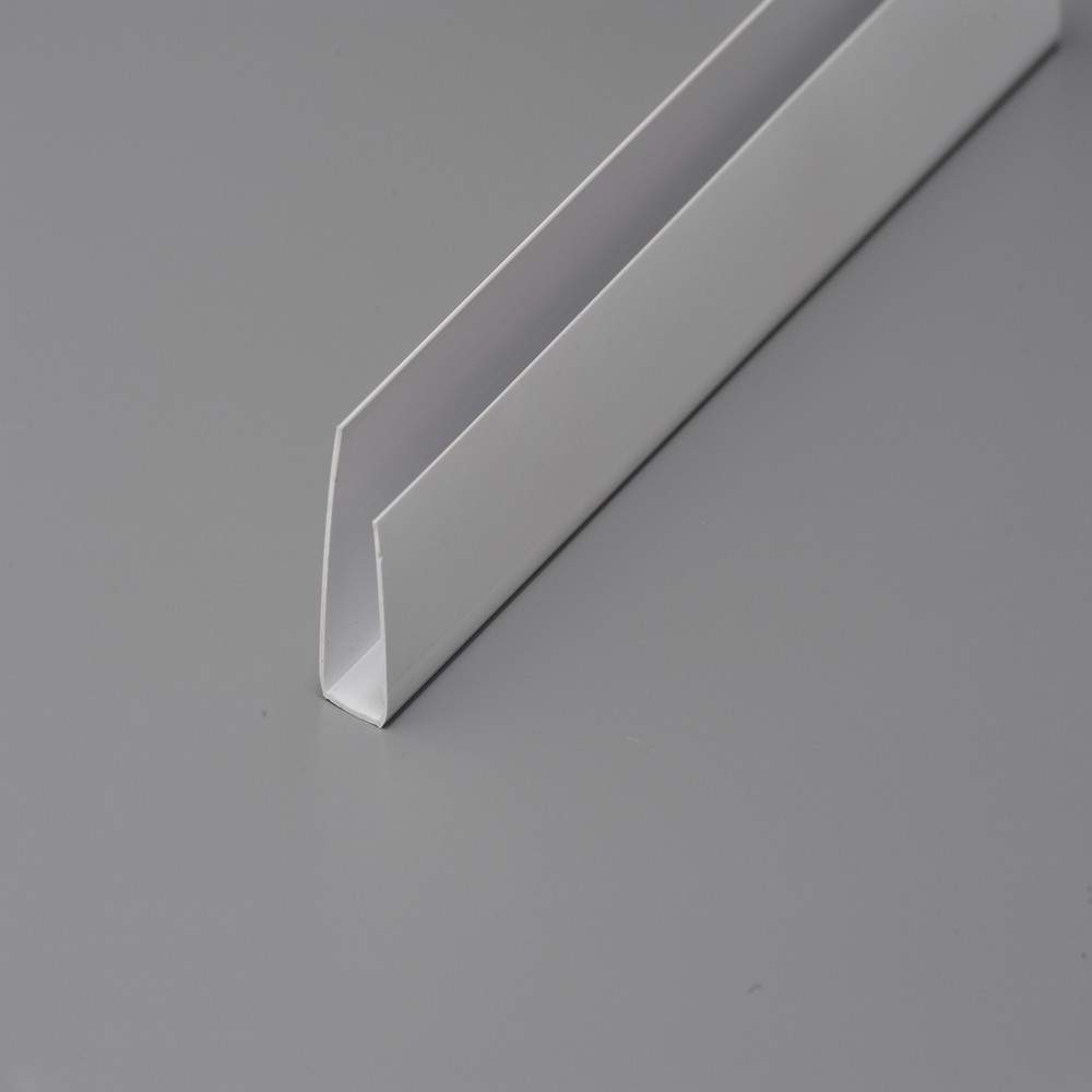 Neptune End Cap / Edge Trim - uPVC Panel Trim - White