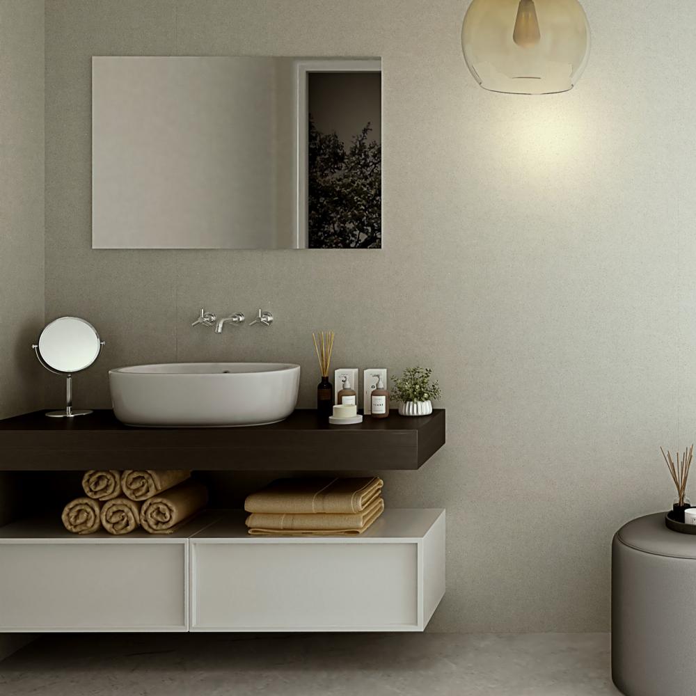 Perform Panel Nickel Elements Bathroom Wall Panels By NU Style