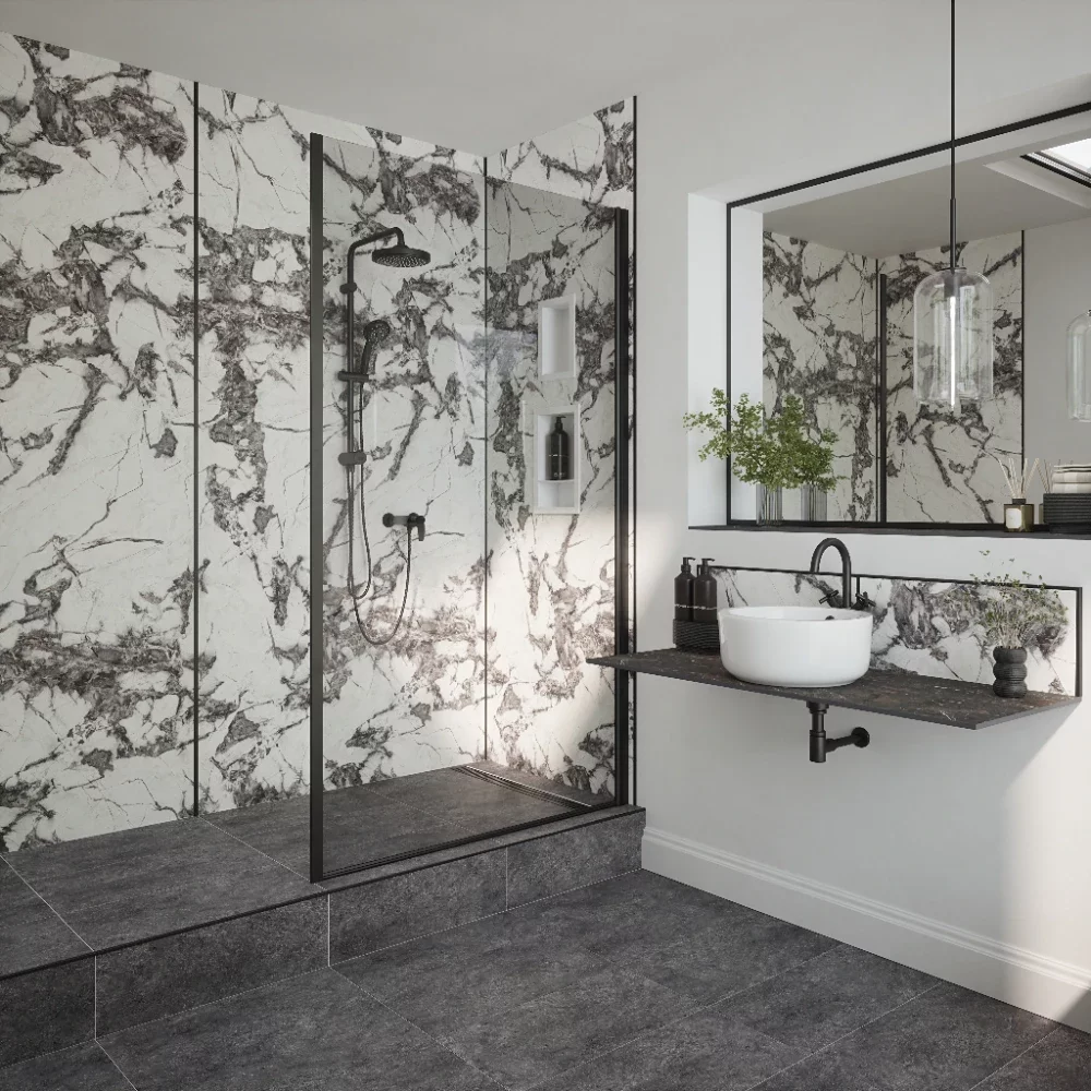 Nuance Fusion Calacatta Fantasia Panel from Bushboard