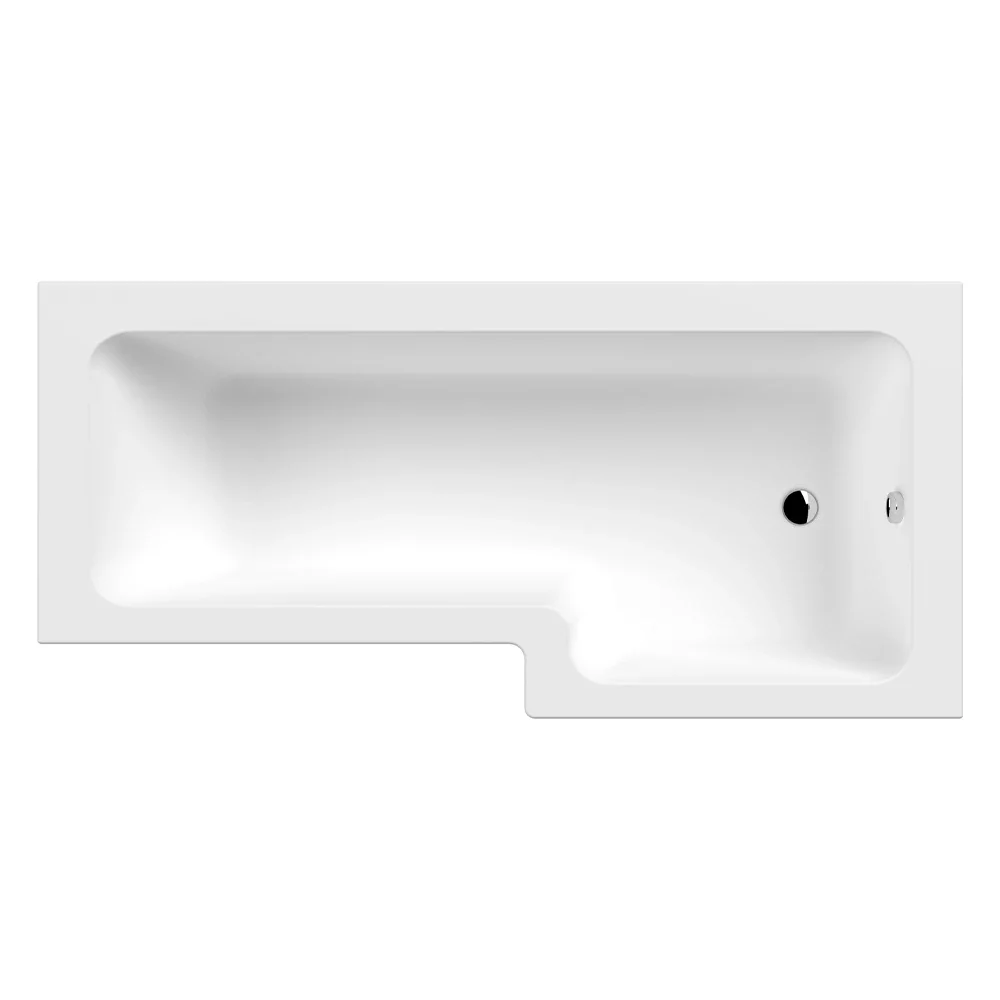 Nuie 1800mm Right Hand Square Shower Bath