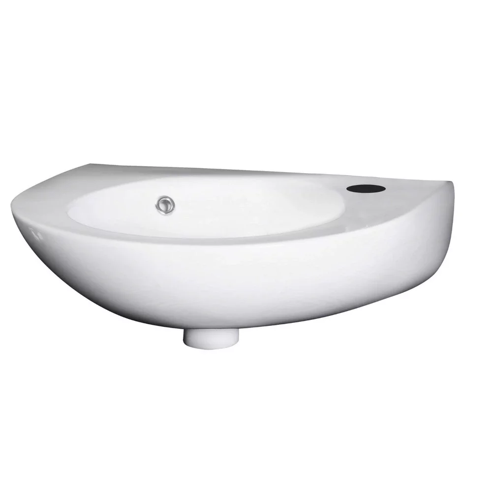 Nuie 350mm Wall Hung Curved Cloakroom Basin