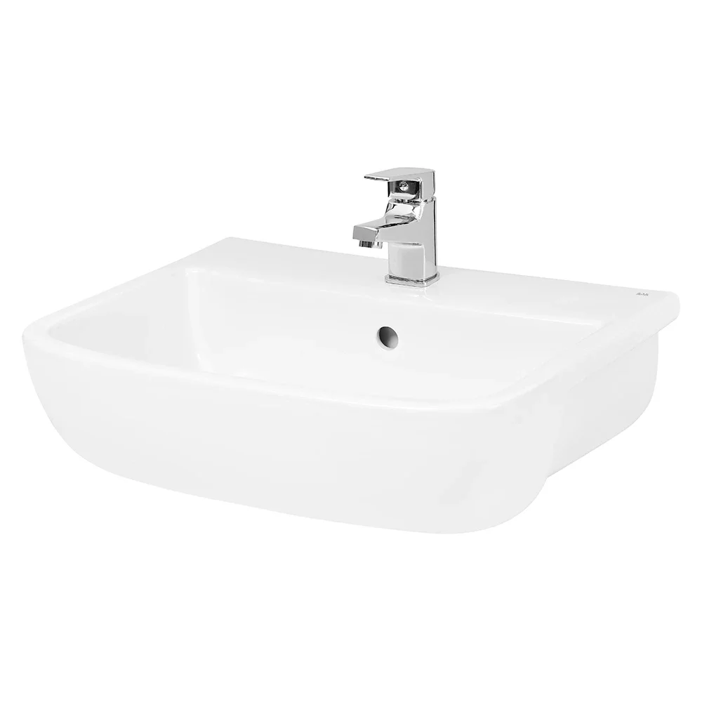 Nuie 520mm Ceramic Semi Recessed Basin