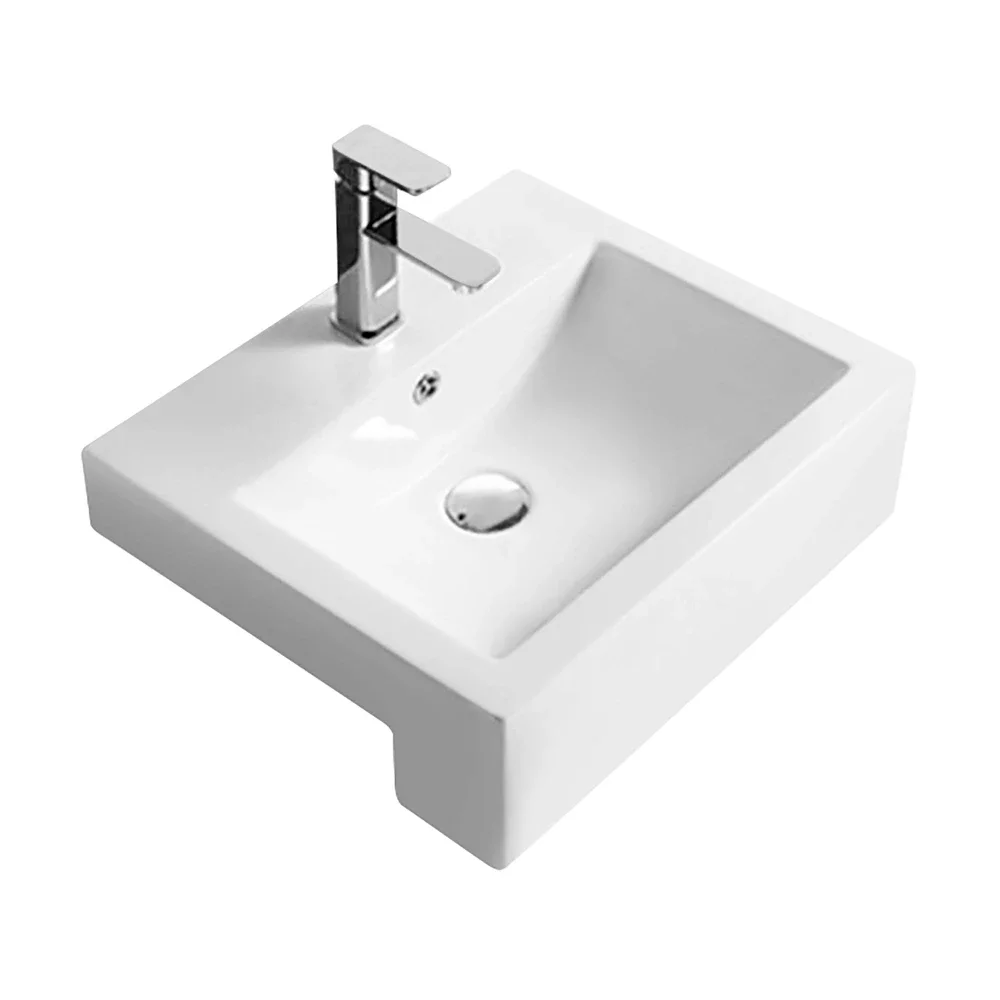 Nuie 530mm Ceramic Semi Recessed Basin