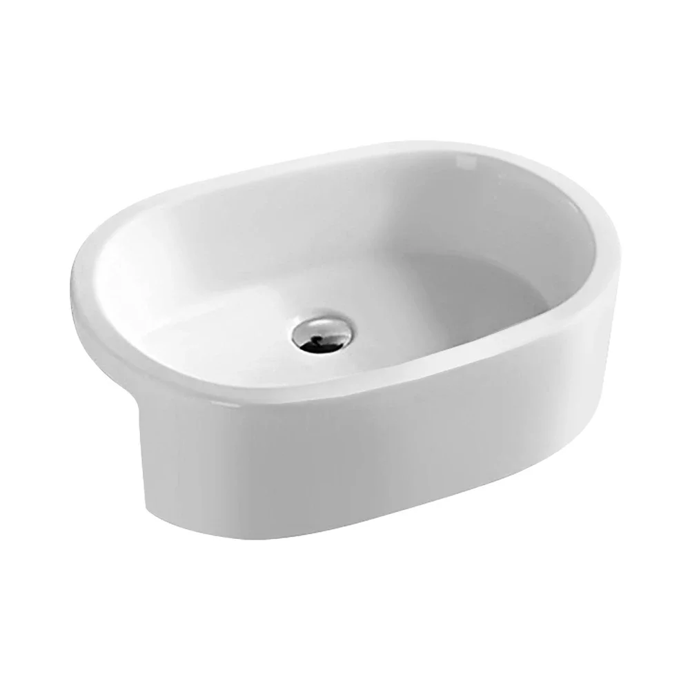Nuie 560mm Ceramic Semi Recessed Basin