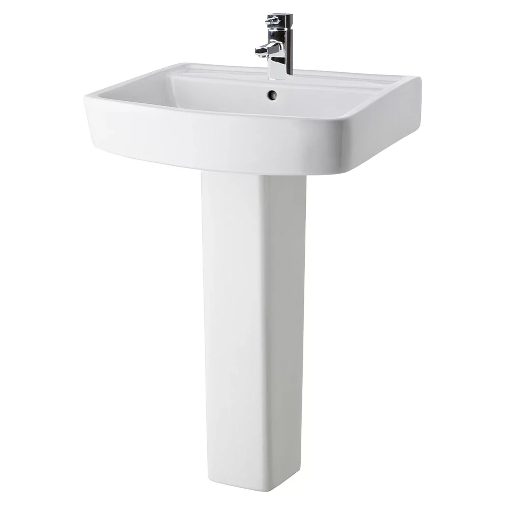 Nuie Bliss 600mm Basin & Pedestal
