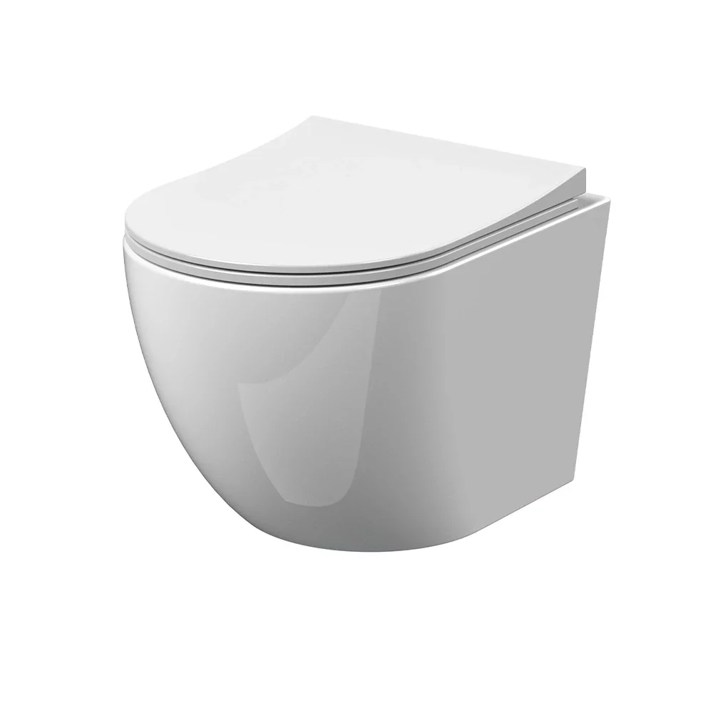 Nuie Freya Rimless Wall Hung Toilet & Seat