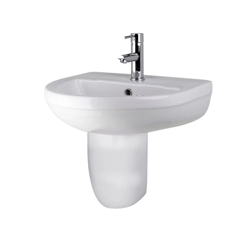 Nuie Harmony 500mm Basin & Semi Pedestal