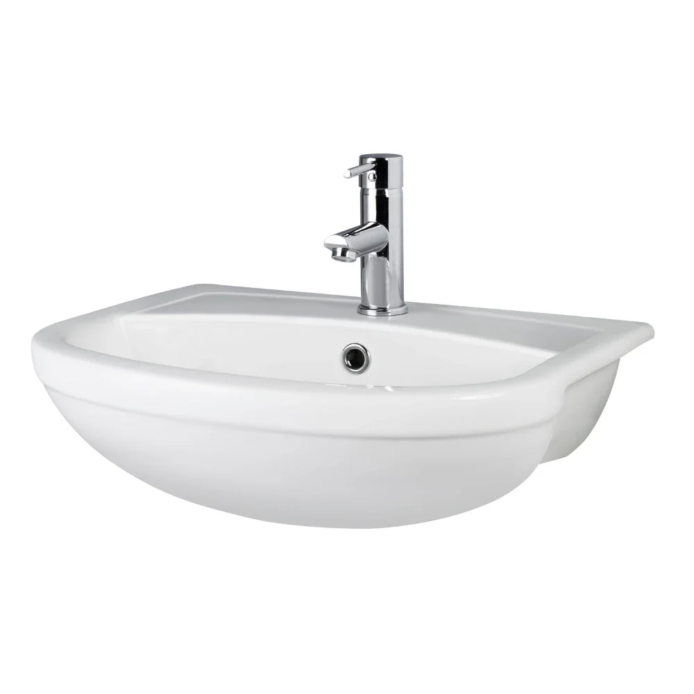 Nuie Harmony 500mm Ceramic Semi Recessed Basin