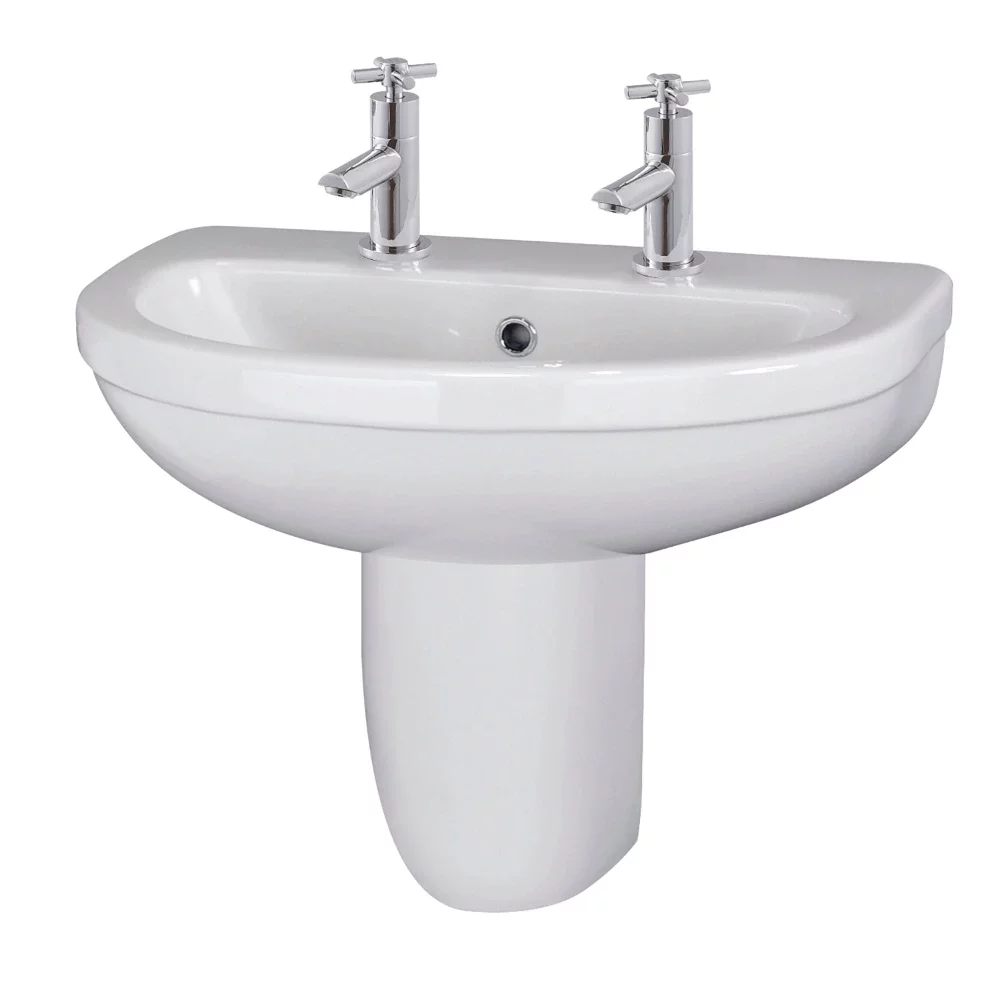 Nuie Ivo 550mm Basin & Semi Pedestal