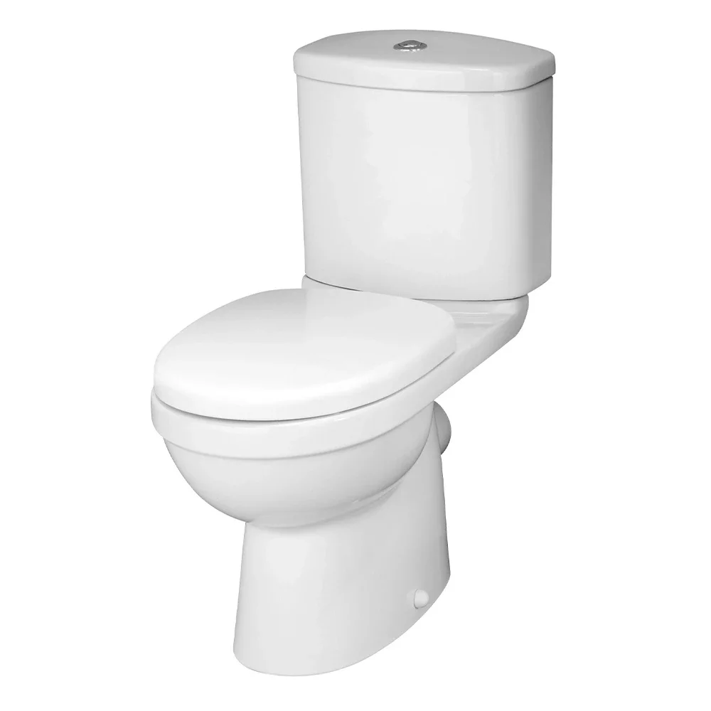 Nuie Ivo Rimless Close Coupled Toilet & Seat