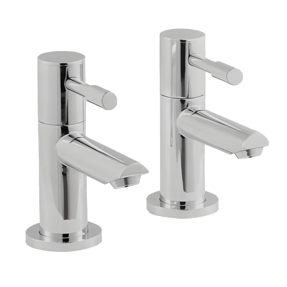 Nuie Series 2 Chrome Basin Pillar Taps Clearance
