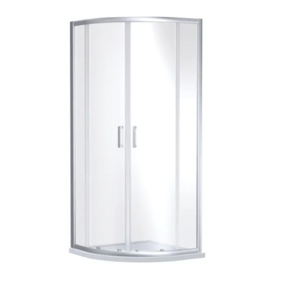 Nuie Rene 900 x 900 Chrome Quadrant Shower Enclosure