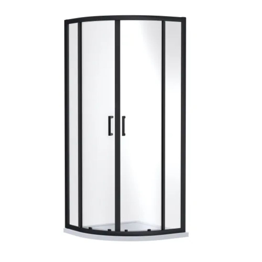 Nuie Rene Matt Black 900 x 900 Quadrant Shower Enclosure