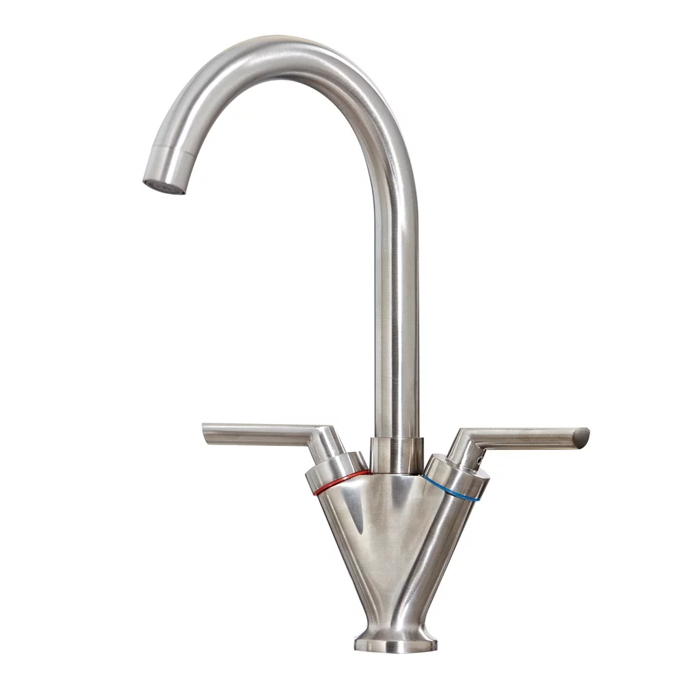 Lancia Olicana Brushed Nickel Kitchen Mixer Tap