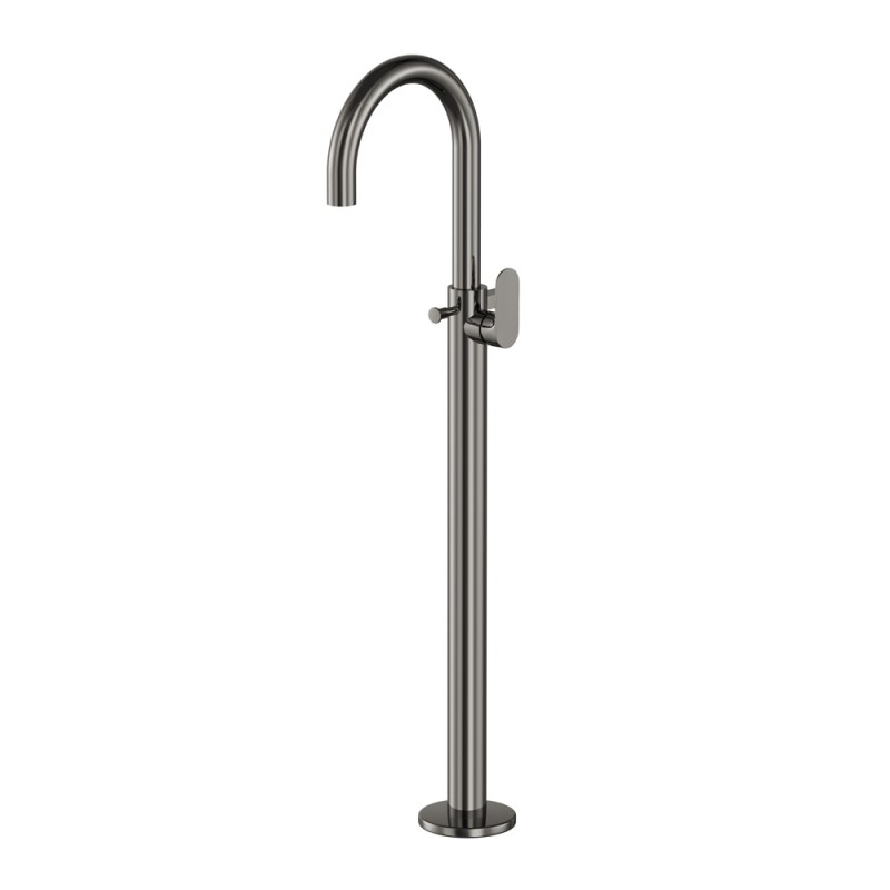 Jaquar Opal Prime Black Chrome Floor Mounted Single Lever Bath Mixer