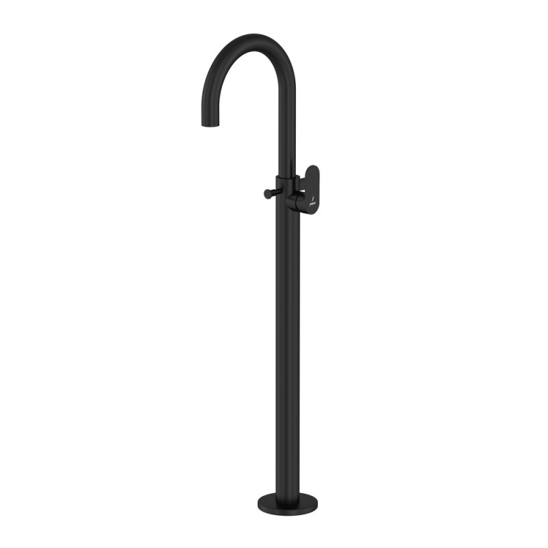 Jaquar Opal Prime Black Matt Floor Mounted Single Lever Bath Mixer