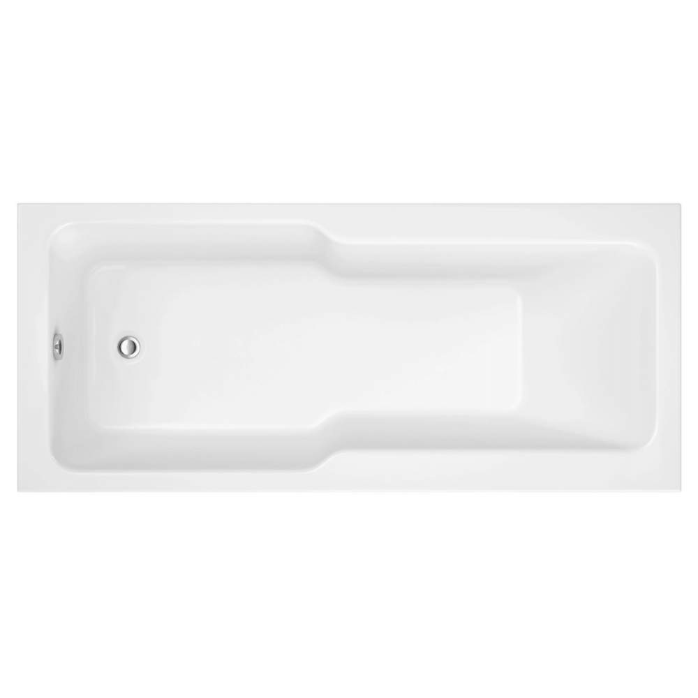 Orpington Straight 1700 x 750mm "C" Shower Bath & Legs