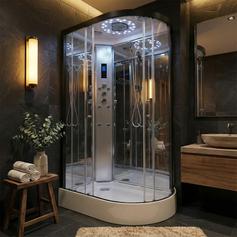 Insignia Showers PL12L-O Platinum Hydro Massage Shower Cabin 1200 x 800mm - Left Hand