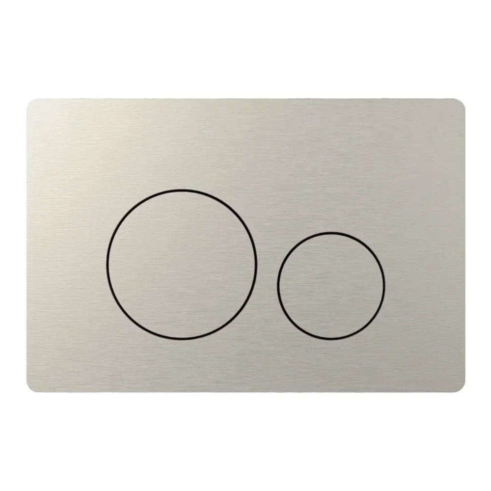 Tavistock Premium Round Brushed Nickel Dual Flush Plate