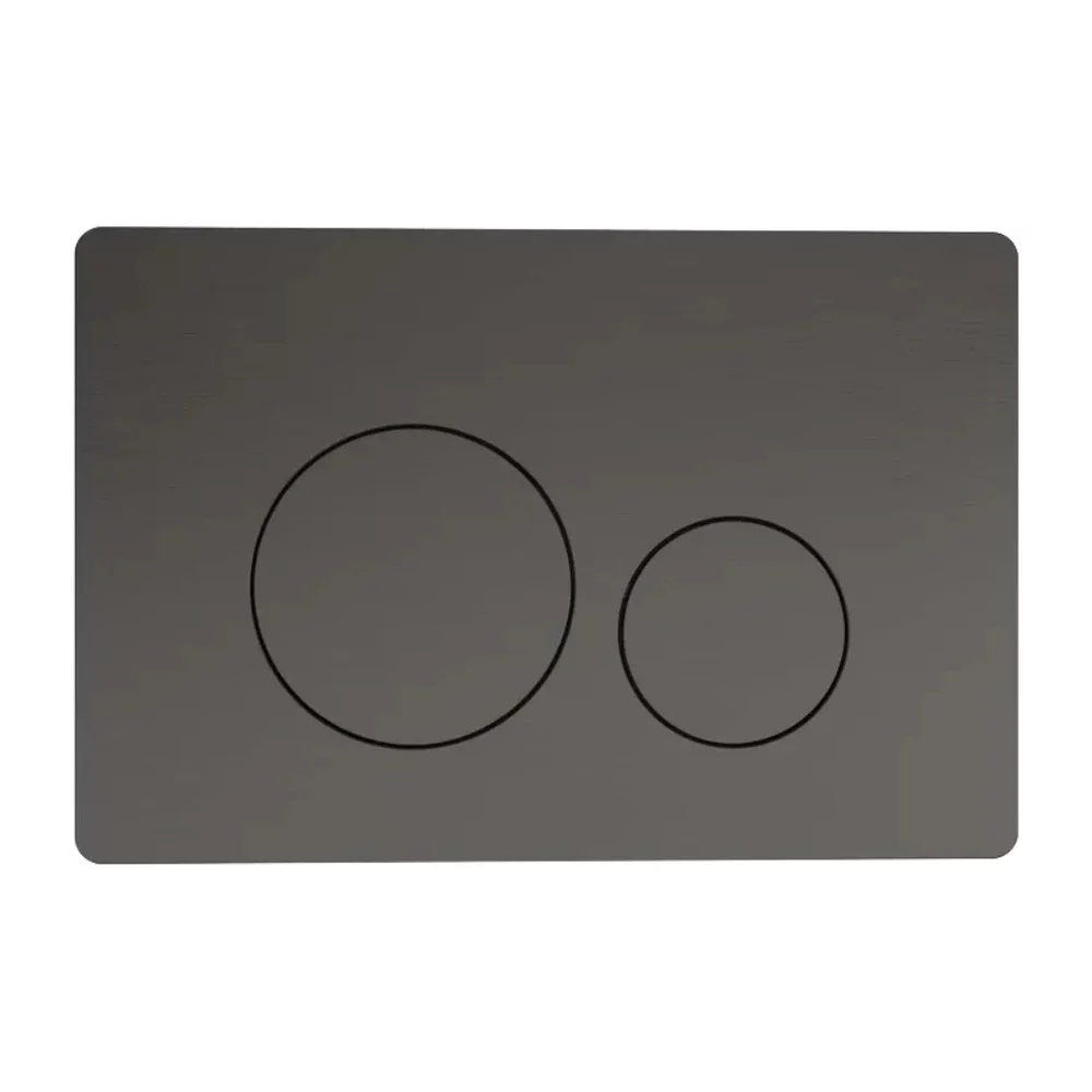 Tavistock Premium Round Gunmetal Dual Flush Plate