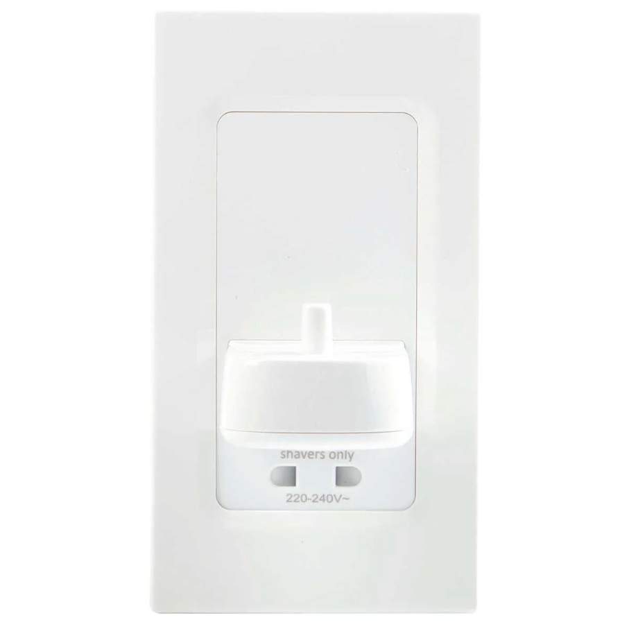 ProofVision InWall Toothbrush Charger With Shaver Socket PV12