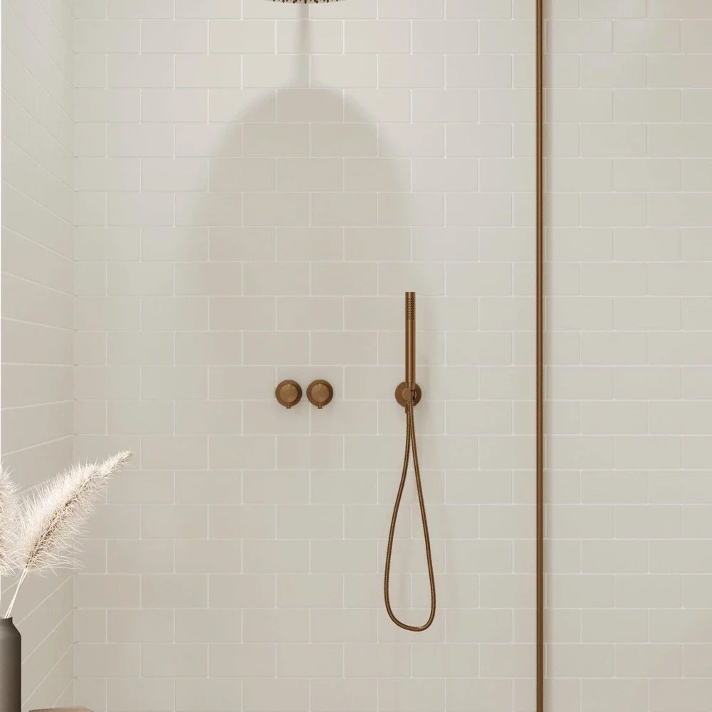 Light Grey Small Flat Metro Reco PVC Tile Wall Panels