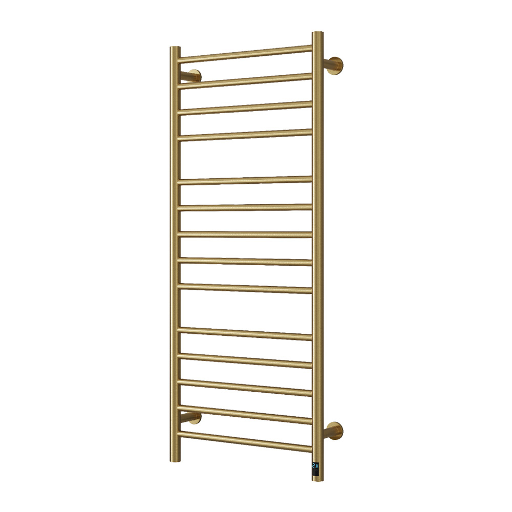 Reina Arnage 1200 x 500mm Brushed Brass Bathroom Electric Towel Radiator