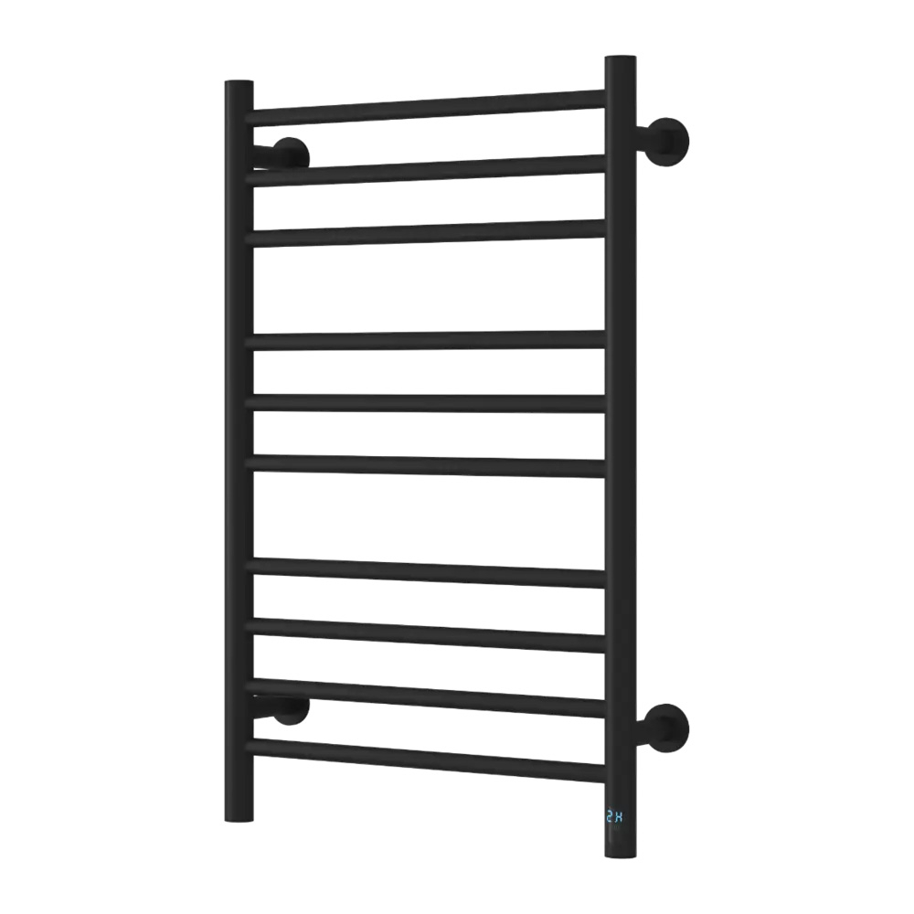 Reina Arnage 800 x 500mm Matt Black Bathroom Electric Towel Radiator