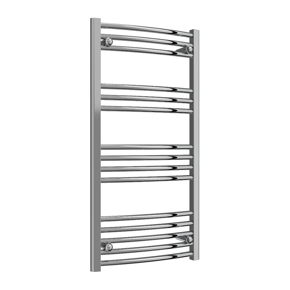 Reina Capo Chrome 1000 x 500mm Curved Electric Radiator