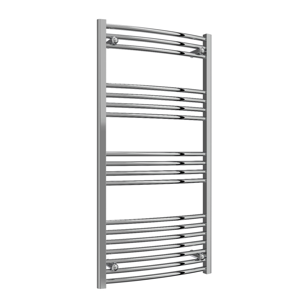 Reina Capo Chrome 1200 x 600mm Curved Electric Radiator