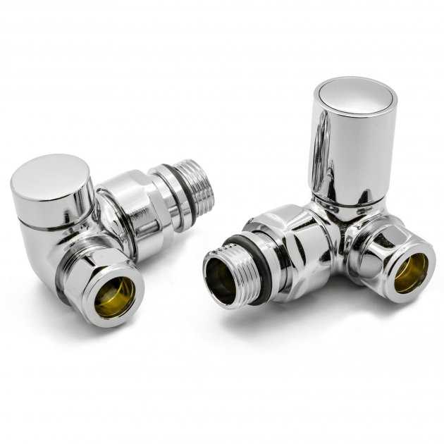 Reina Crova Chrome Corner Radiator Valves