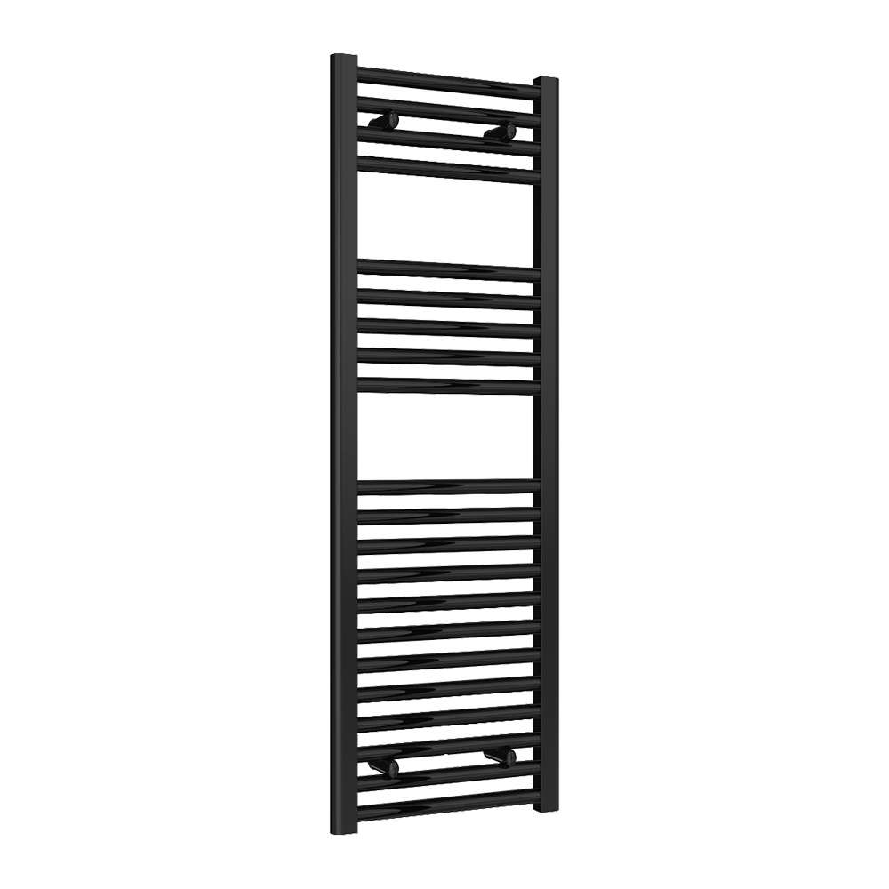 Reina Diva Black 1200 x 400mm Flat Electric Radiator