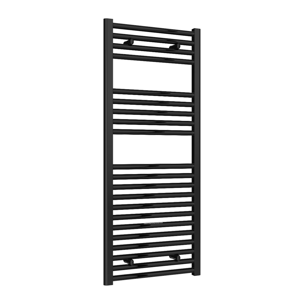 Reina Diva Black 1200 x 500mm Flat Electric Radiator