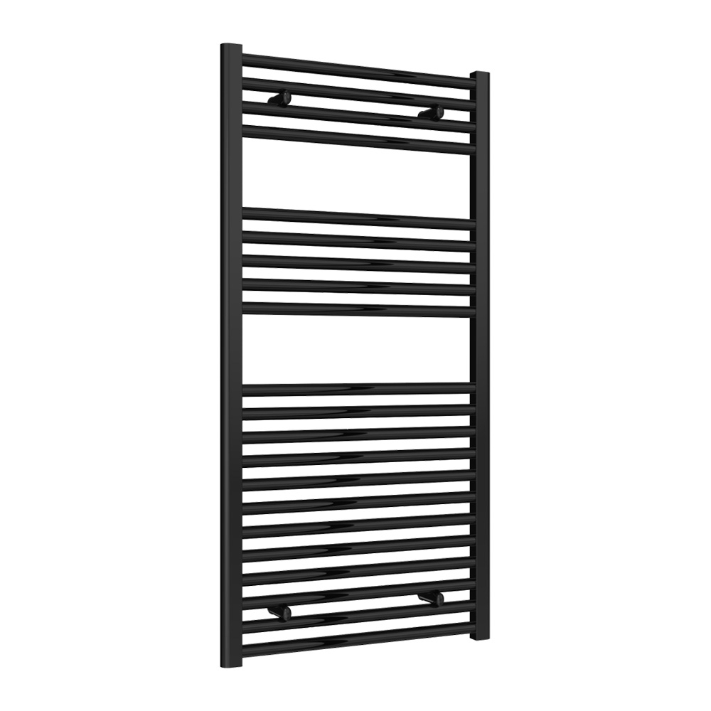 Reina Diva Black 1200 x 600mm Flat Electric Radiator