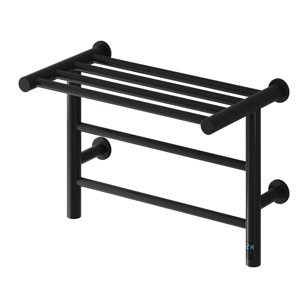 Reina Maira 350 x 500mm Black Bathroom Electric Towel Radiator