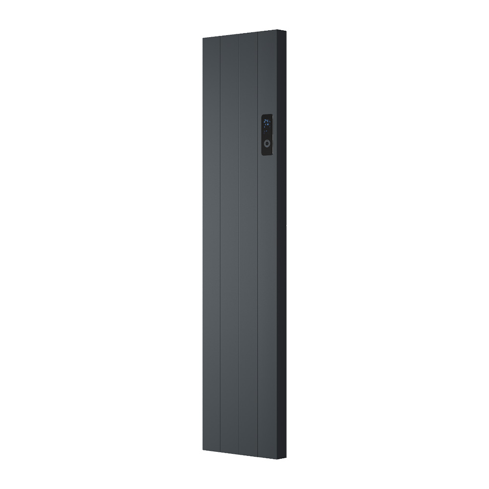 Reina Nika 1600 x 362mm Anthracite Vertical Bathroom Electric Radiator