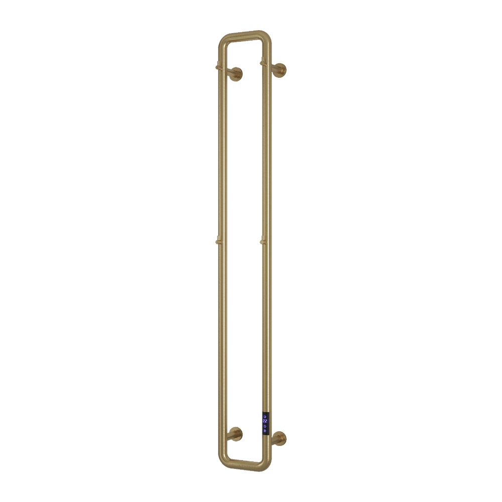 Reina Pelmo 1500 x 200mm Brushed Brass Bathroom Electric Radiator