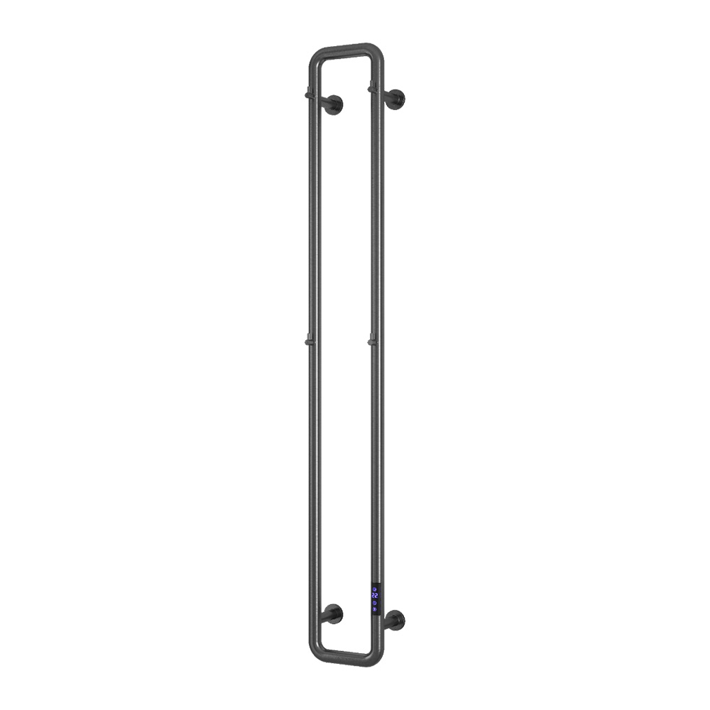Reina Pelmo 1500 x 200mm Gun Metal Bathroom Electric Radiator