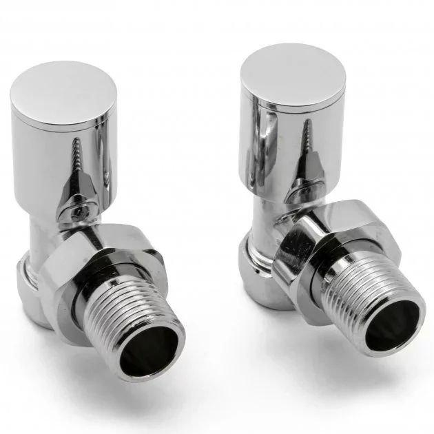 Reina Portland Chrome Angled Radiator Valves