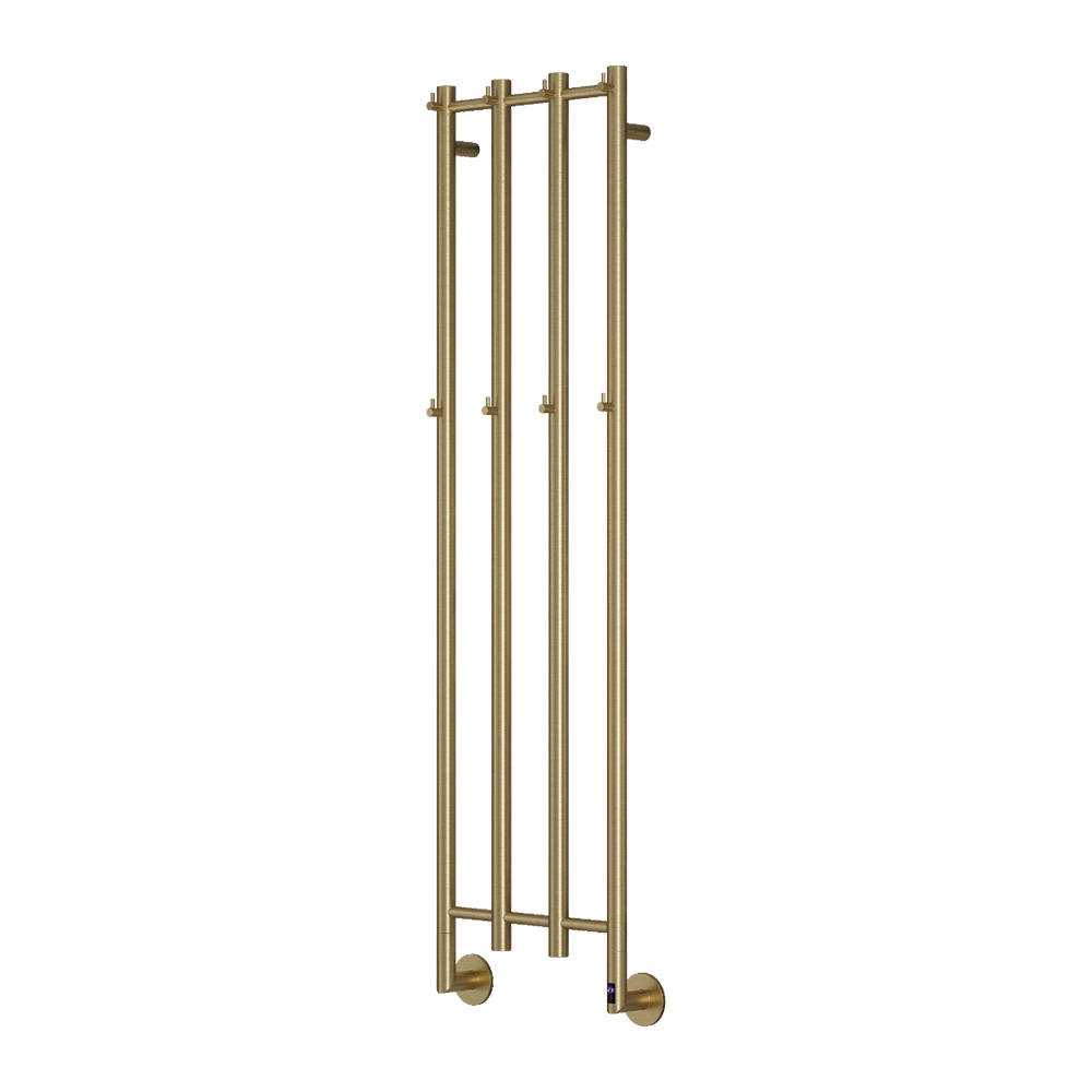 Reina Solara 1500 x 400mm Brushed Brass Bathroom Electric Radiator