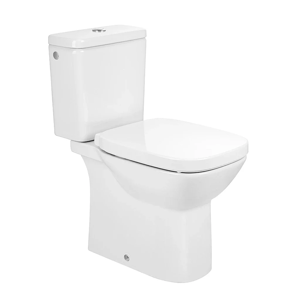 Roca Debba Close Coupled Open Back Rimless Toilet