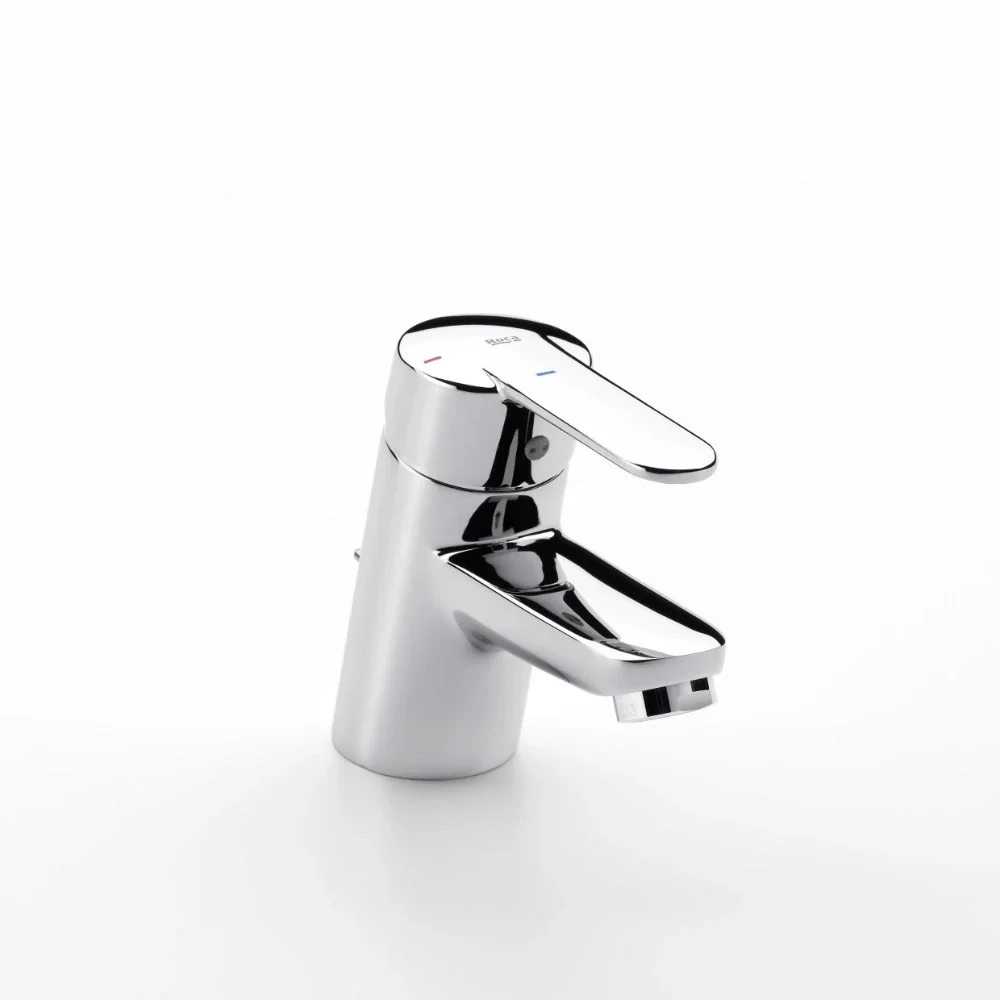 Roca Escuadra Chrome Smooth Body Basin Mixer