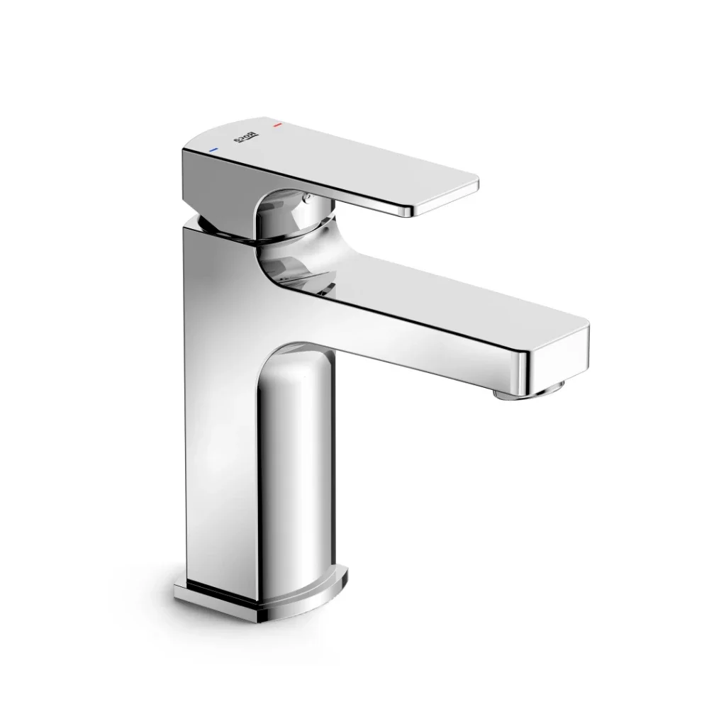 Roca Escuadra Smooth Body Basin Mixer - Chrome
